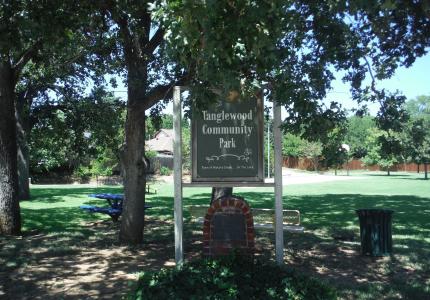 Tanglewood Park Sign